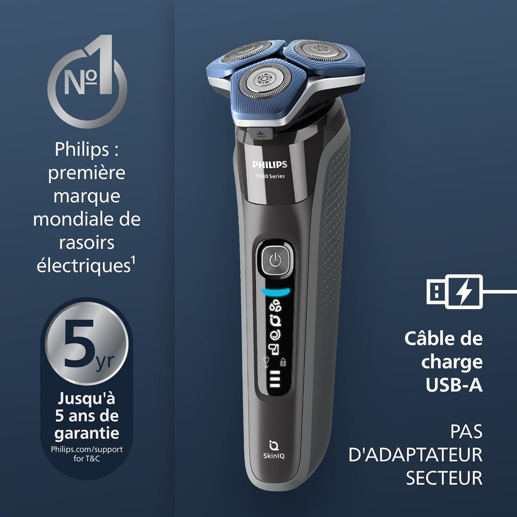 2026 2025 Philips Shaver Series 7000, rasoir électrique eau et poussière (Modèle S7887/35)
