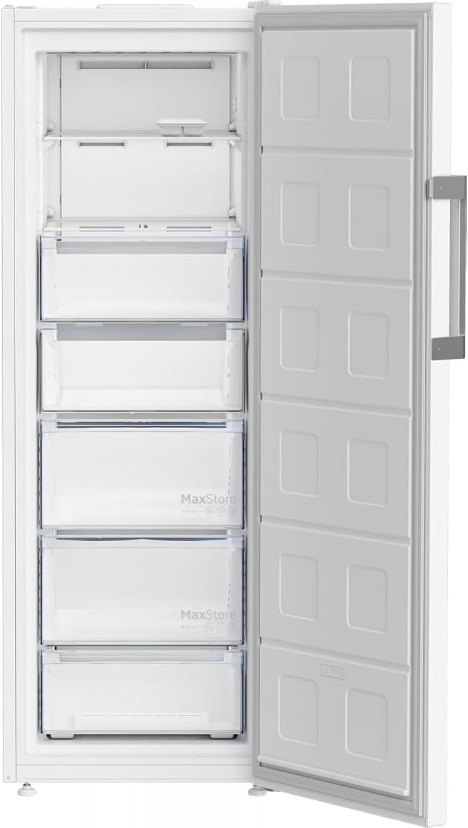 2026 Congélateur armoire pose libre - BEKO - B3RFNE294W - Froid ventilé - E - 260 L - Autonomie : 11 h - 75,4 x 59,7 x 170,5 cm - Blanc
