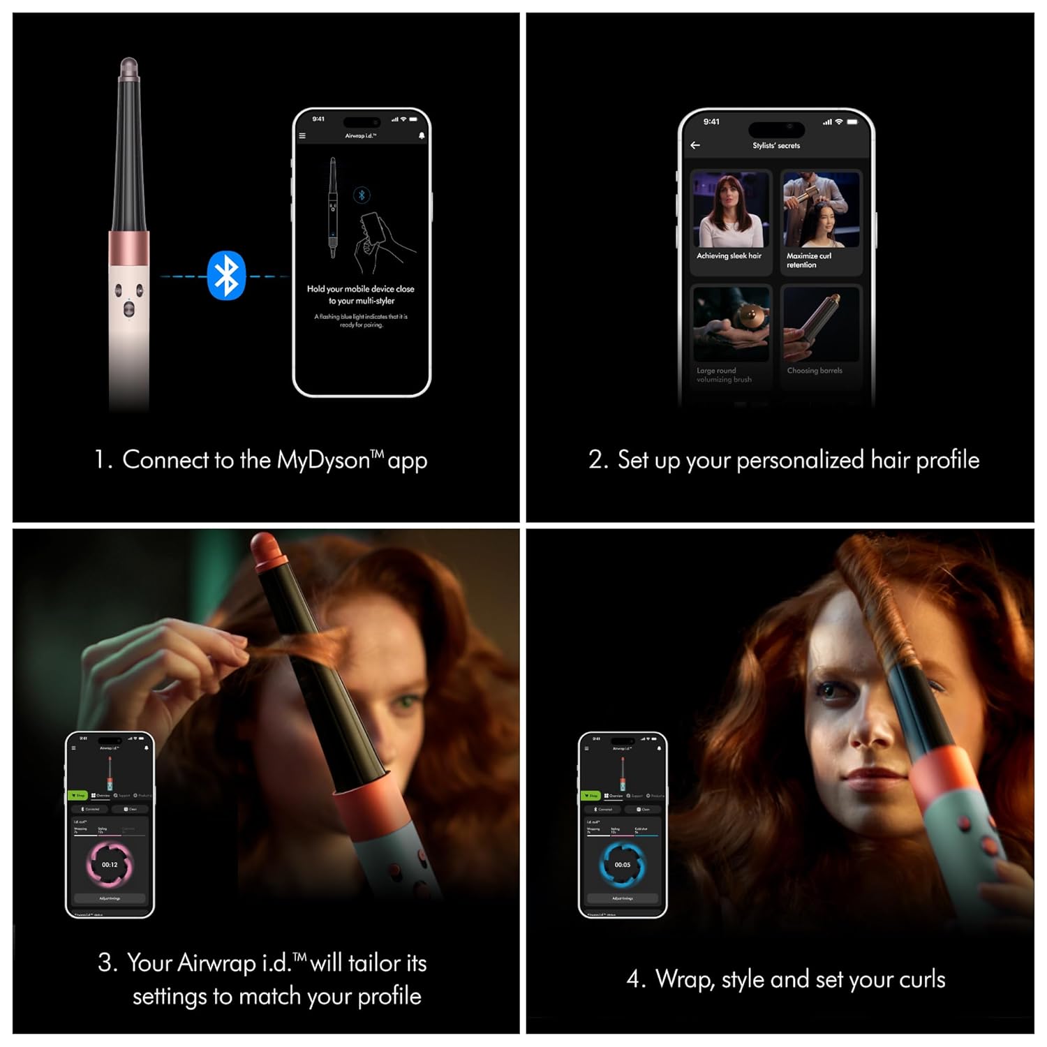 2026 2025 Dyson Airwrap i.d.™ Multi-Styler et Sèche-Cheveux – Édition Limitée Jasper Plum pour Cheveux Longs à Ondulés