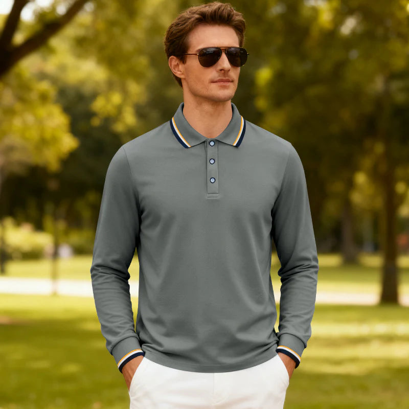 2026 Men's Casual Jacquard Polo Shirt Quick Drying Breathable Summer Style