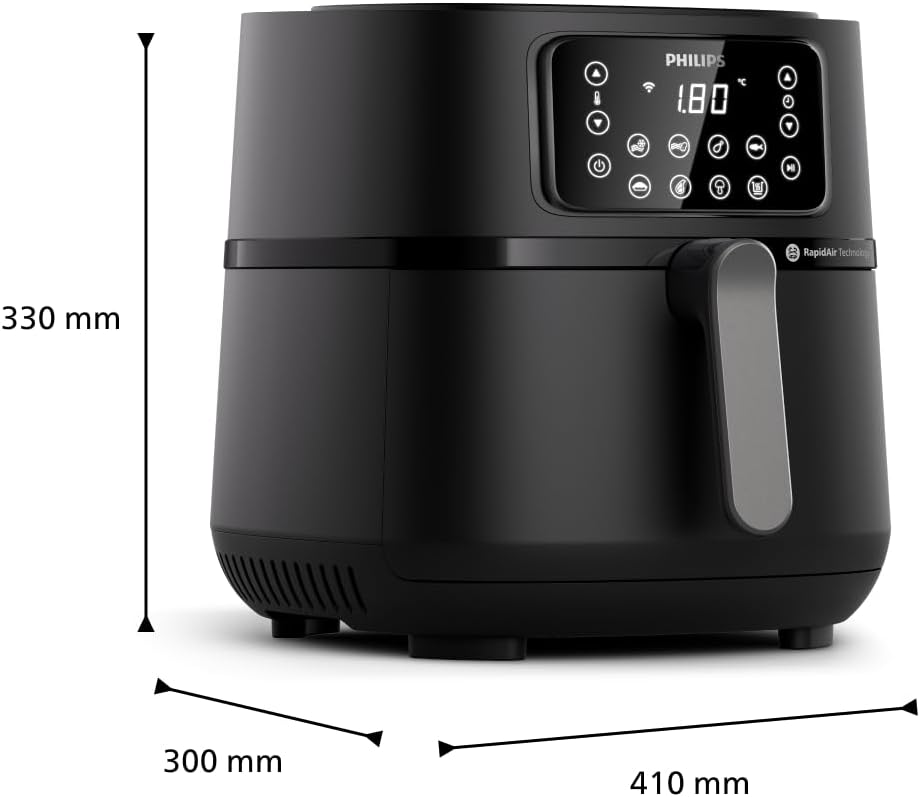 2026 2025 Friteuse à air Philips série 3000 7,2 L, fenêtre de cuisson, friteuse 16 en 1