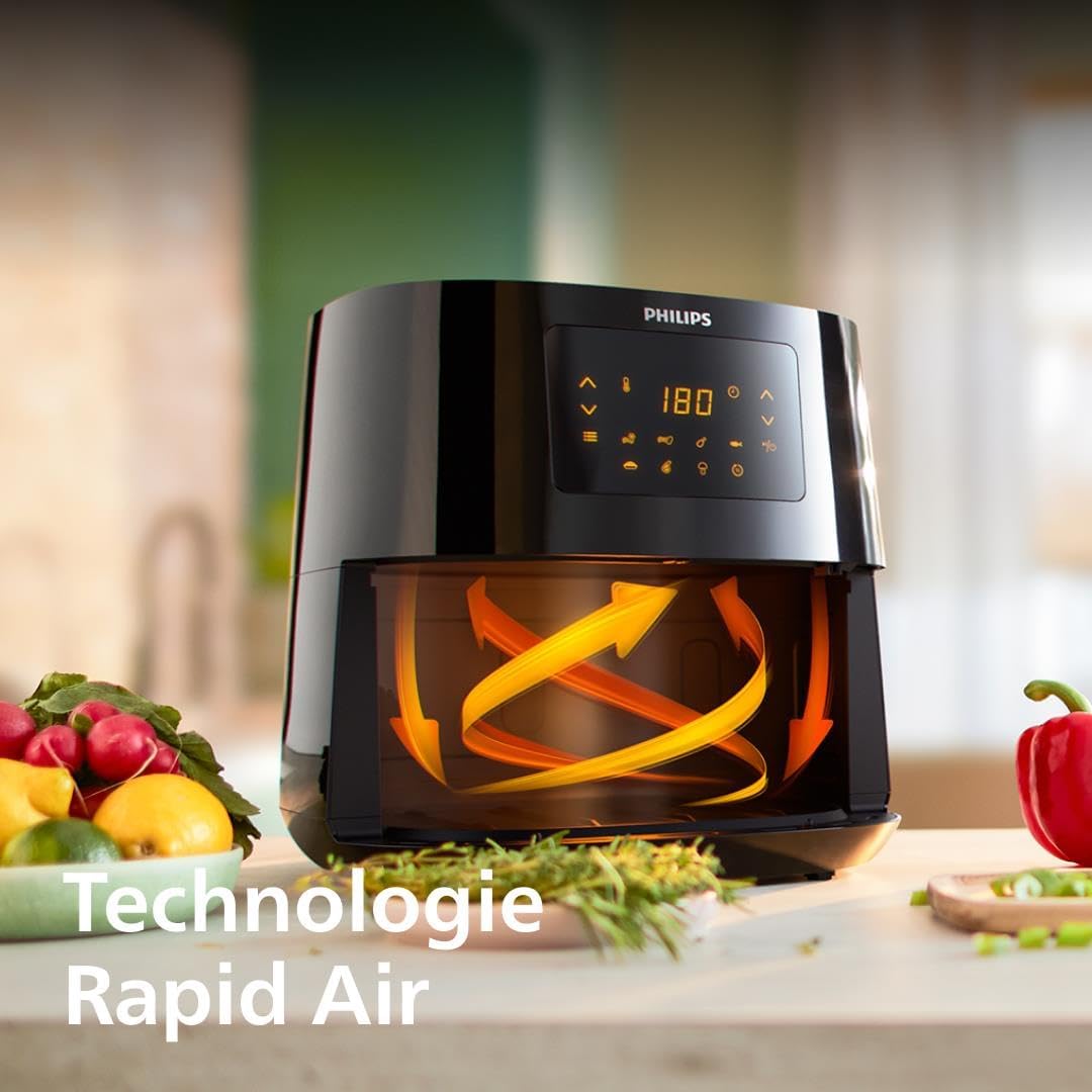 2026 2025 Friteuse à air Philips série 3000 7,2 L, fenêtre de cuisson, friteuse 16 en 1