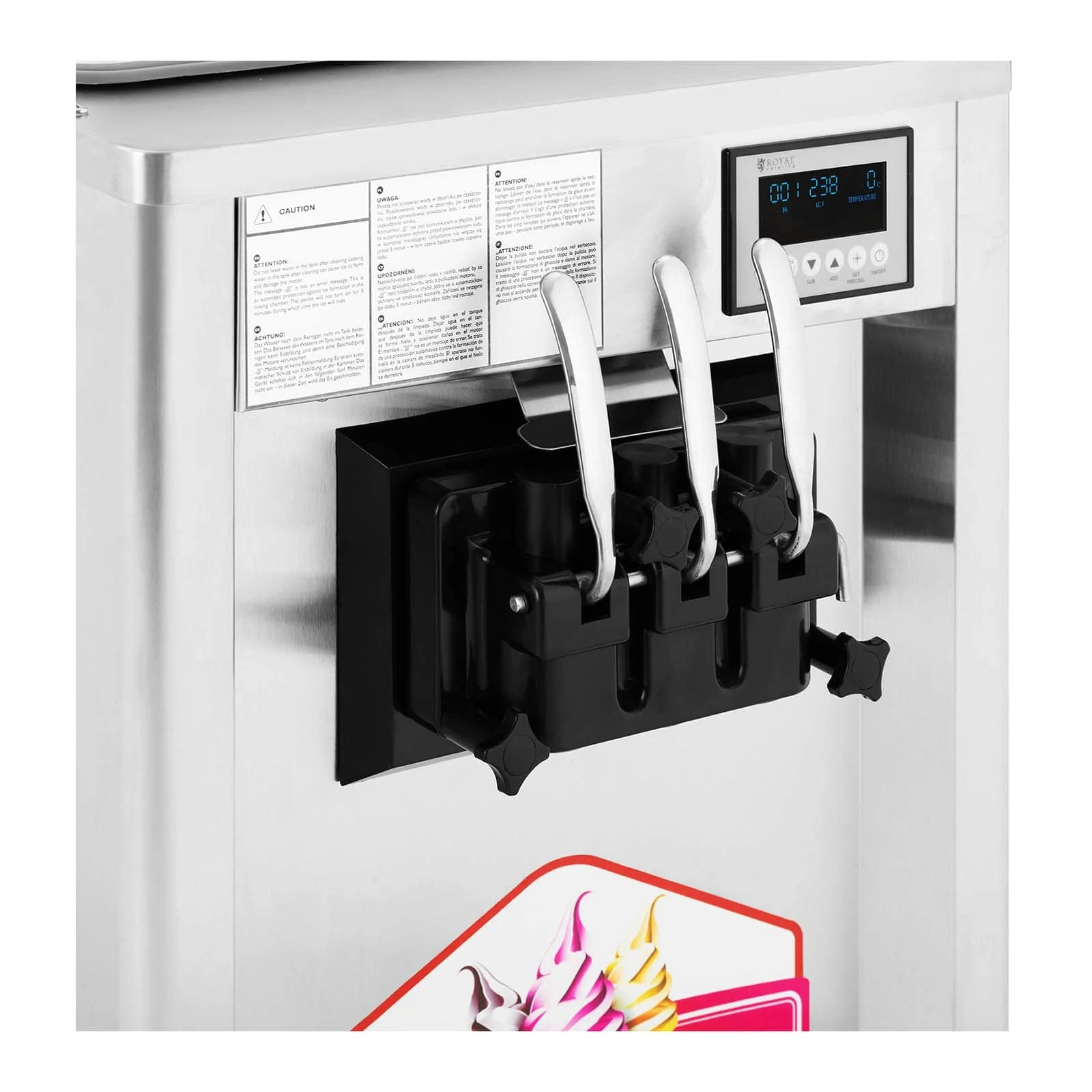 2026 Machine à glace italienne 1150 watts 18 l/h 1 parfum machine à glace italienne pro machine à glace italienne pas chère  14_0004901