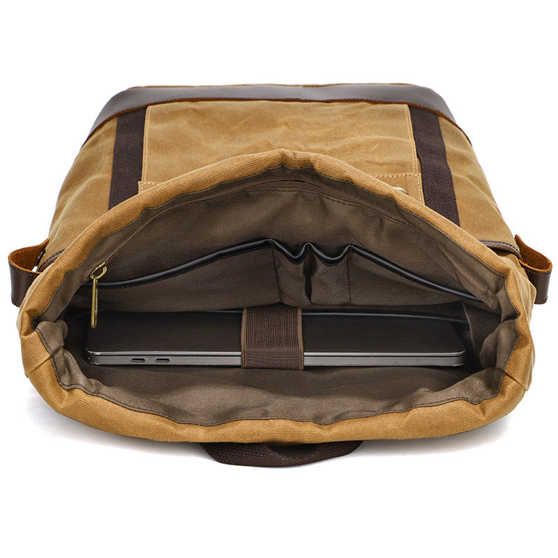 Men's Multifunctional Waterproof Leather Backpack Outdoor Travel Large Capacity - LAKD London