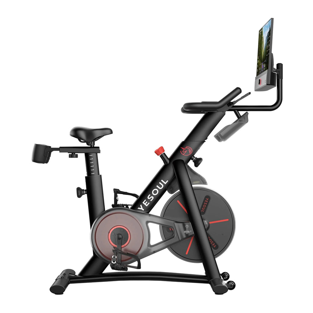 2026 2025 Vélo d’Intérieur Yesoul G1M Max avec Résistance Magnétique, Écran LCD et Siège Réglable - Vélo d’Exercice Silencieux à 16 Niveaux pour Salle de Sport à Domicile, Entraînement Cardio avec Connectivité APP