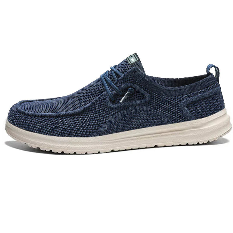 2026 Men's Casual Canvas Mesh Sneakers Lightweight Flat Trainers