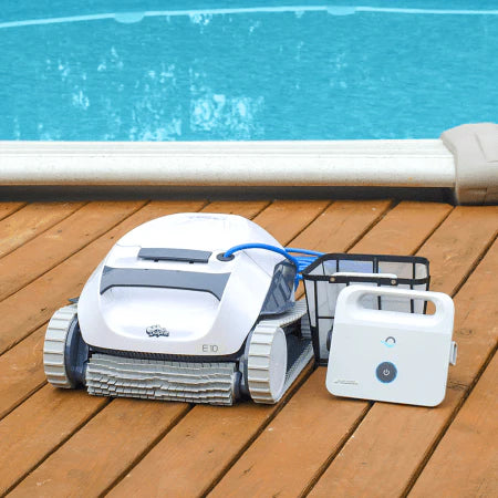 2026 2025 Dolphin E10 – Robot Nettoyeur de Piscine Léger et Compact pour Piscines Hors-Sol