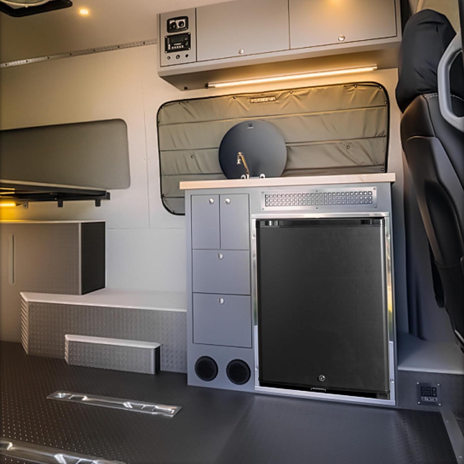 2026 Frigo 12V,Réfrigérateur Camping 12V 220V 40L,Frigo Caravane,Mini Frigo de Chambre,Frigo 12V Camping Car,Réfrigérateur pour Voiture,Van,Fourgon,Bureau,Gîte - Noir -