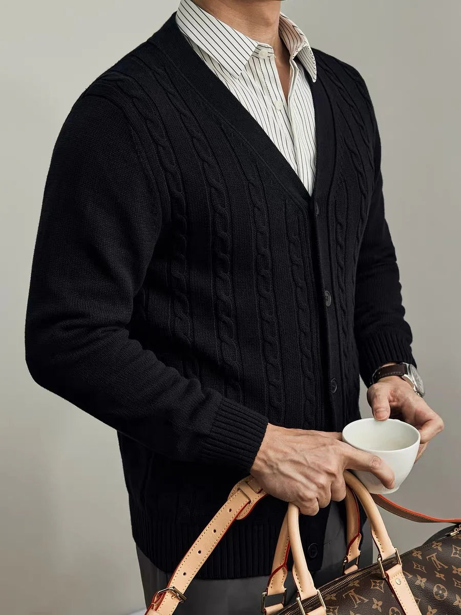 2026 Men's Casual Knitted Cardigan for Everyday Comfort and Style