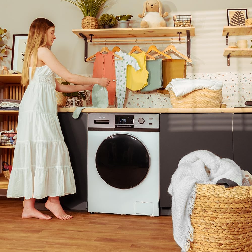 2026 Cecotec Lave-Linge 9Kg Chargement Frontal Bolero Dresscode 9410 Inverter A. 1900W, 1400 tr/min Réglable, 16 Programmes, Faible Consommation d'Énergie, Vapeur, Stérilisation du Linge