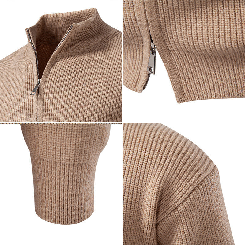 Gilet coupe ajustée en coton zip frontal fermeture pour homme