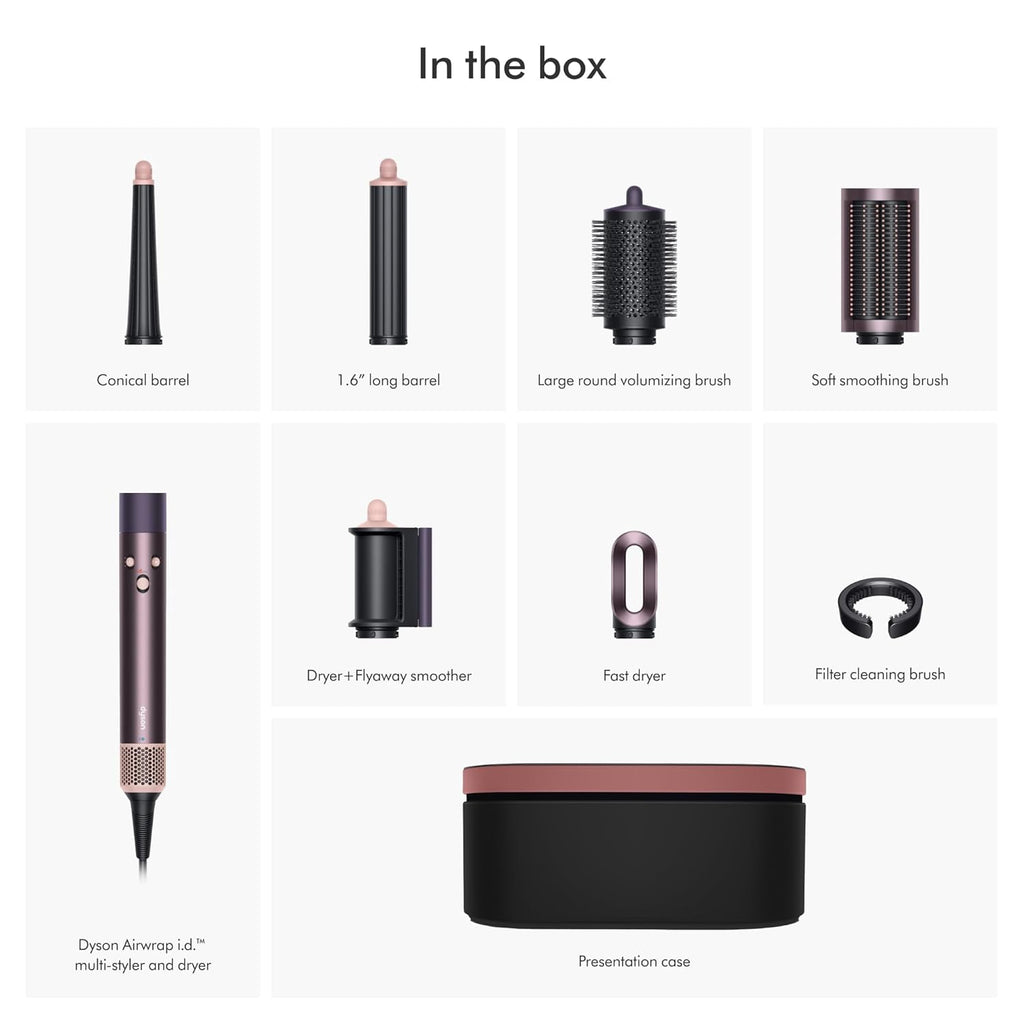 2026 2025 Dyson Airwrap i.d.™ Multi-Styler et Sèche-Cheveux – Édition Limitée Jasper Plum pour Cheveux Longs à Ondulés
