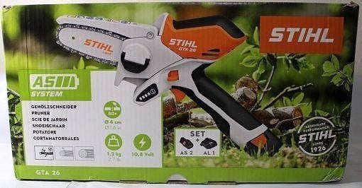 2026 STIHL GTA 26 – Élagueuse / Mini tronçonneuse à batterie avec mallette, batterie et chargeur