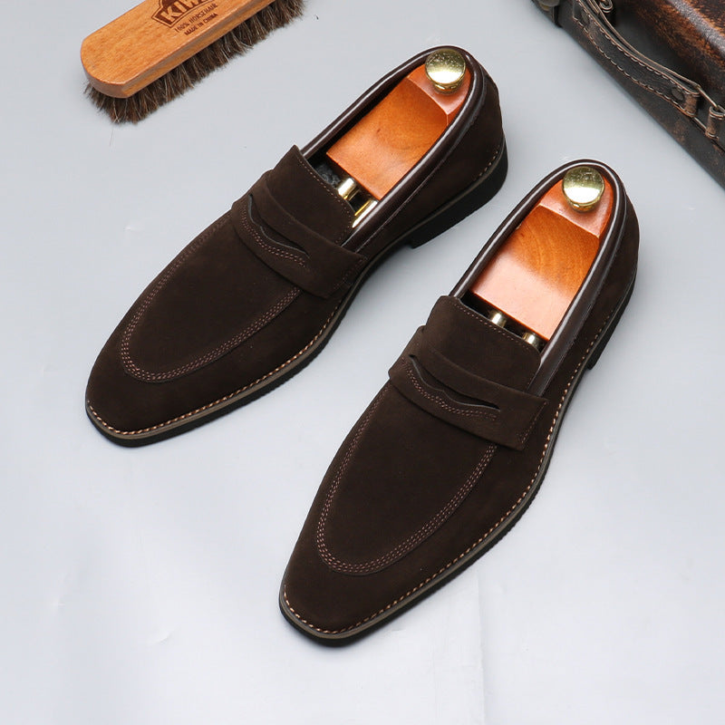 Mocassins style britannique en daim facile à porter élégance pour homme