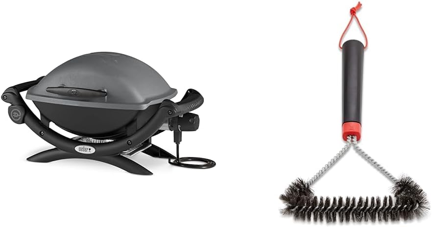 2026 2025 Weber Q1400 – Barbecue Électrique Portable, Surface 43x32 cm, Grille Fonte Émaillée, Édition Limitée