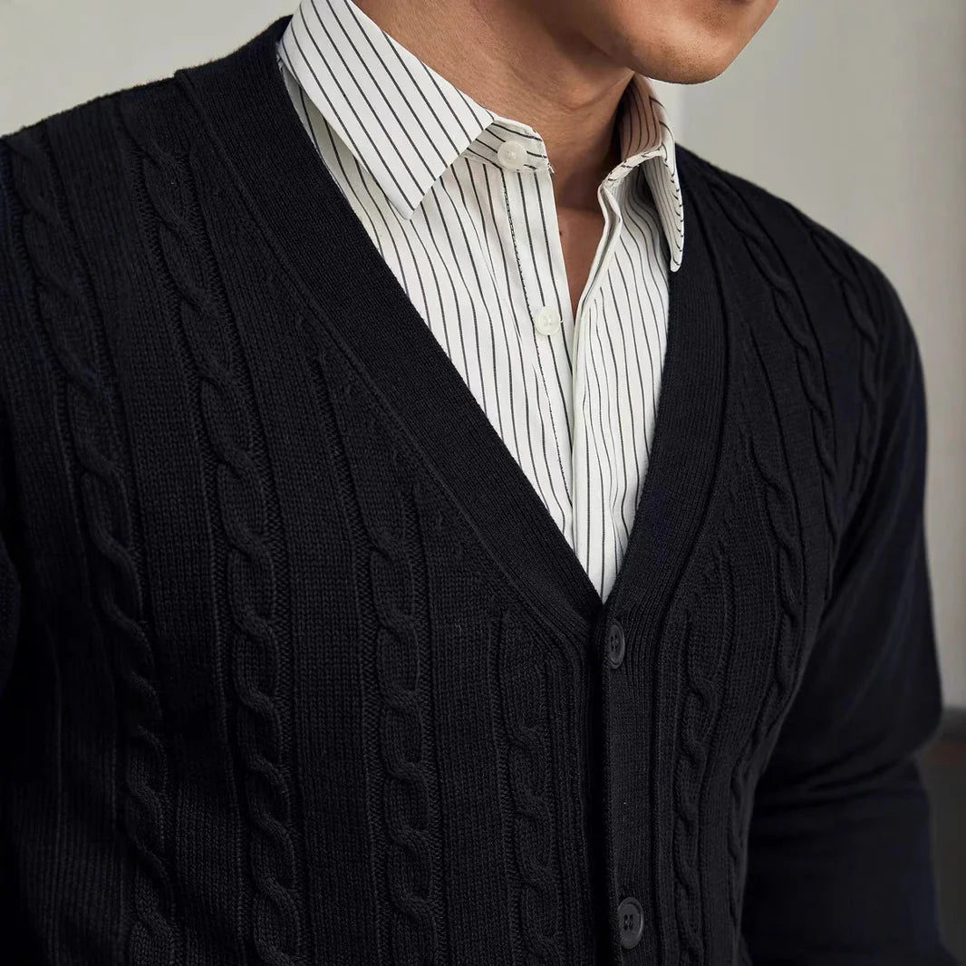 2026 Men's Casual Knitted Cardigan for Everyday Comfort and Style