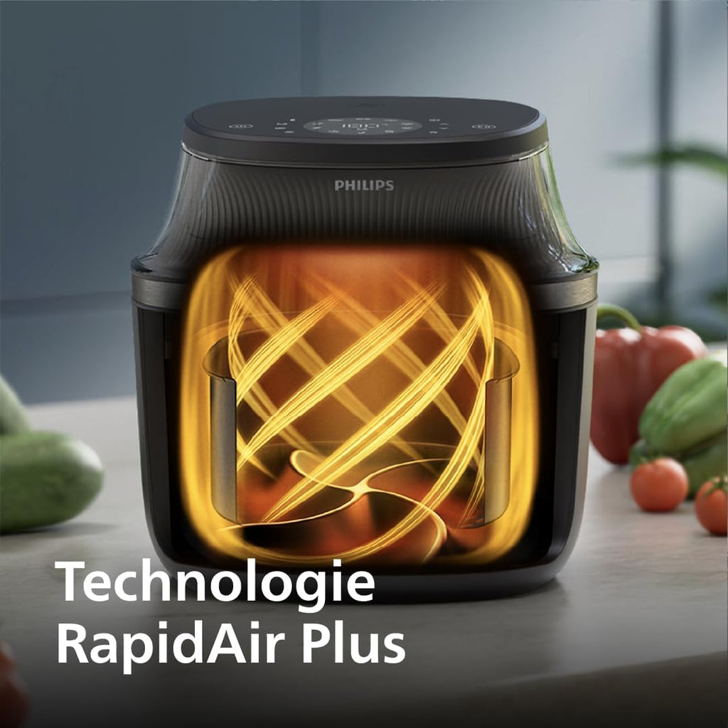 2026 2025 Friteuse à air Philips série 3000 7,2 L, fenêtre de cuisson, friteuse 16 en 1