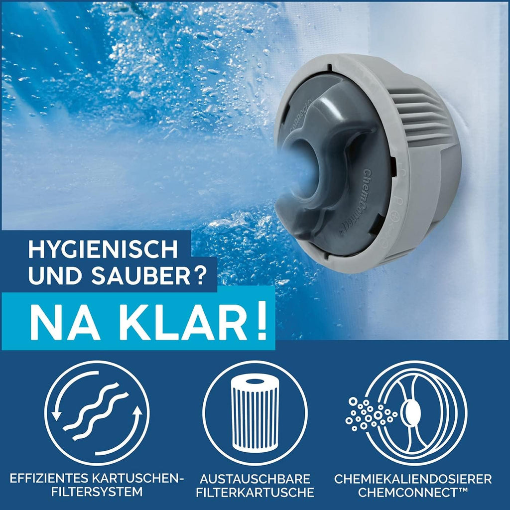 2026 Spa gonflable rond BESTWAY Lay-Z-Spa® Miami Airjet™ 2 - 4 personnes