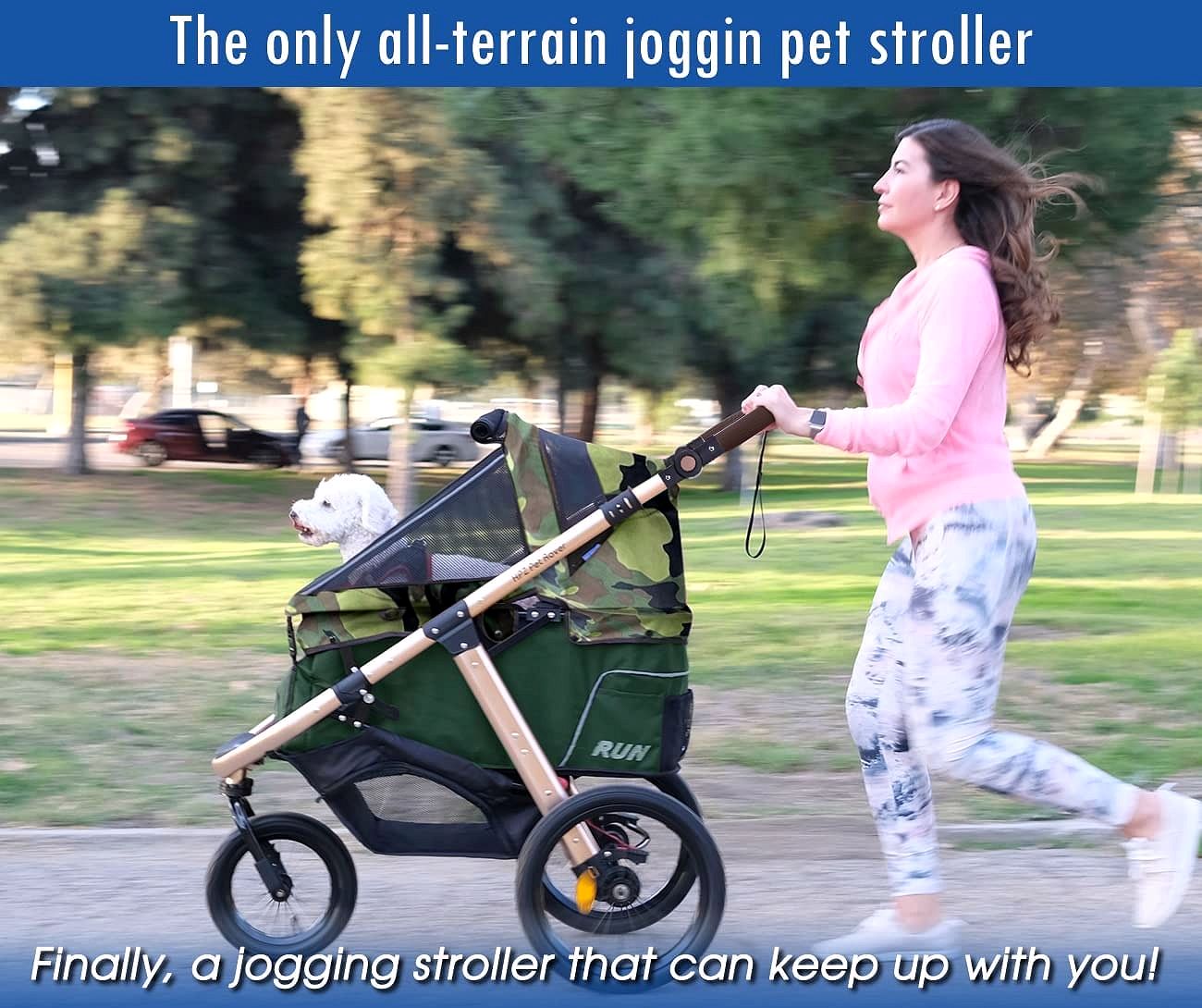 2026 Buggy de jogging sportif pour animaux avec roues en caoutchouc confort