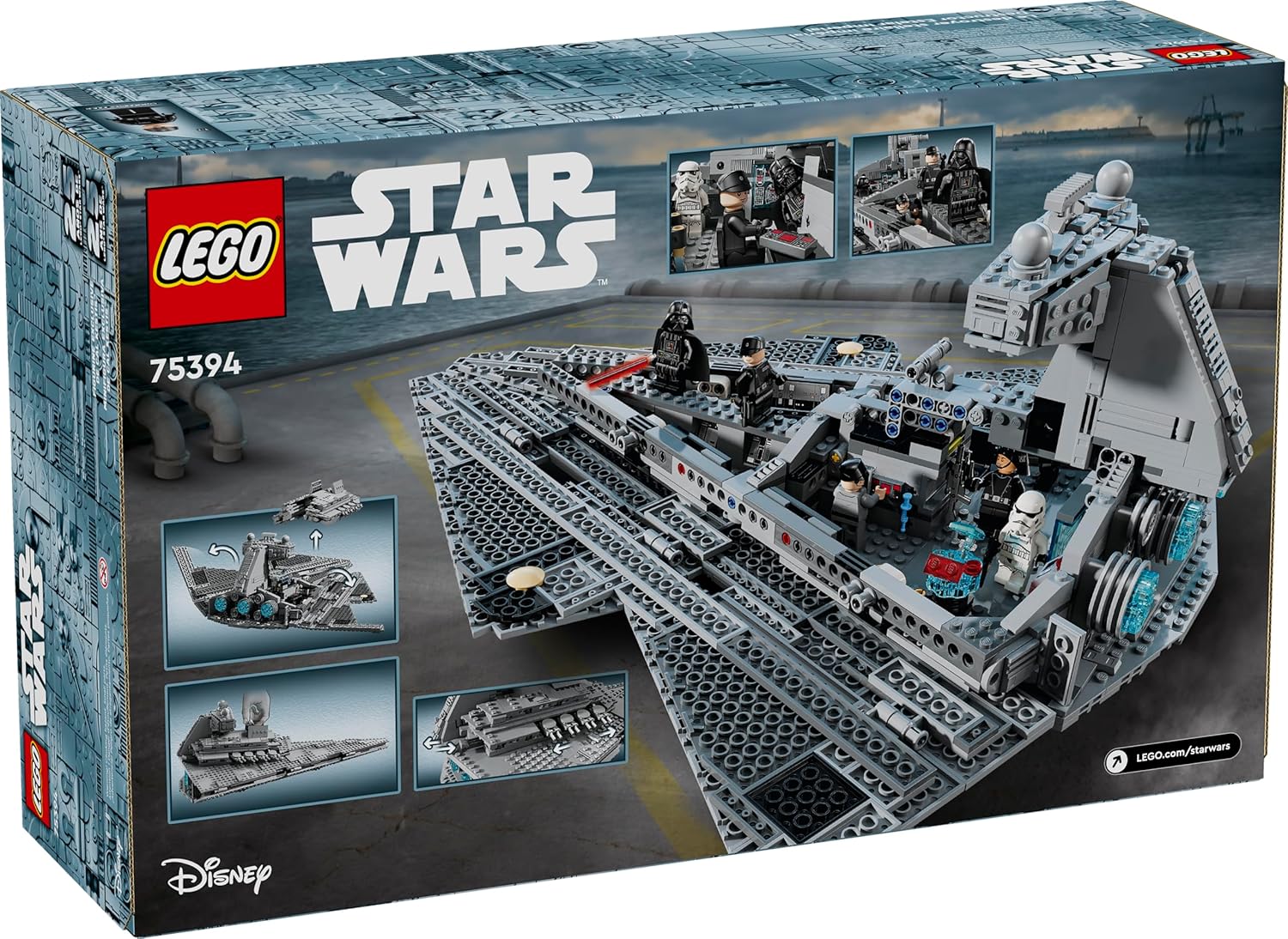 2026 2025 LEGO Star Wars Ensemble de Construction Destroyer Impérial - Construire & Exposer pour Garçons et Filles, À partir de 10 ans - Cadeau d’Anniversaire - Star Wars Darth Vader & 6 Figurines - 75394