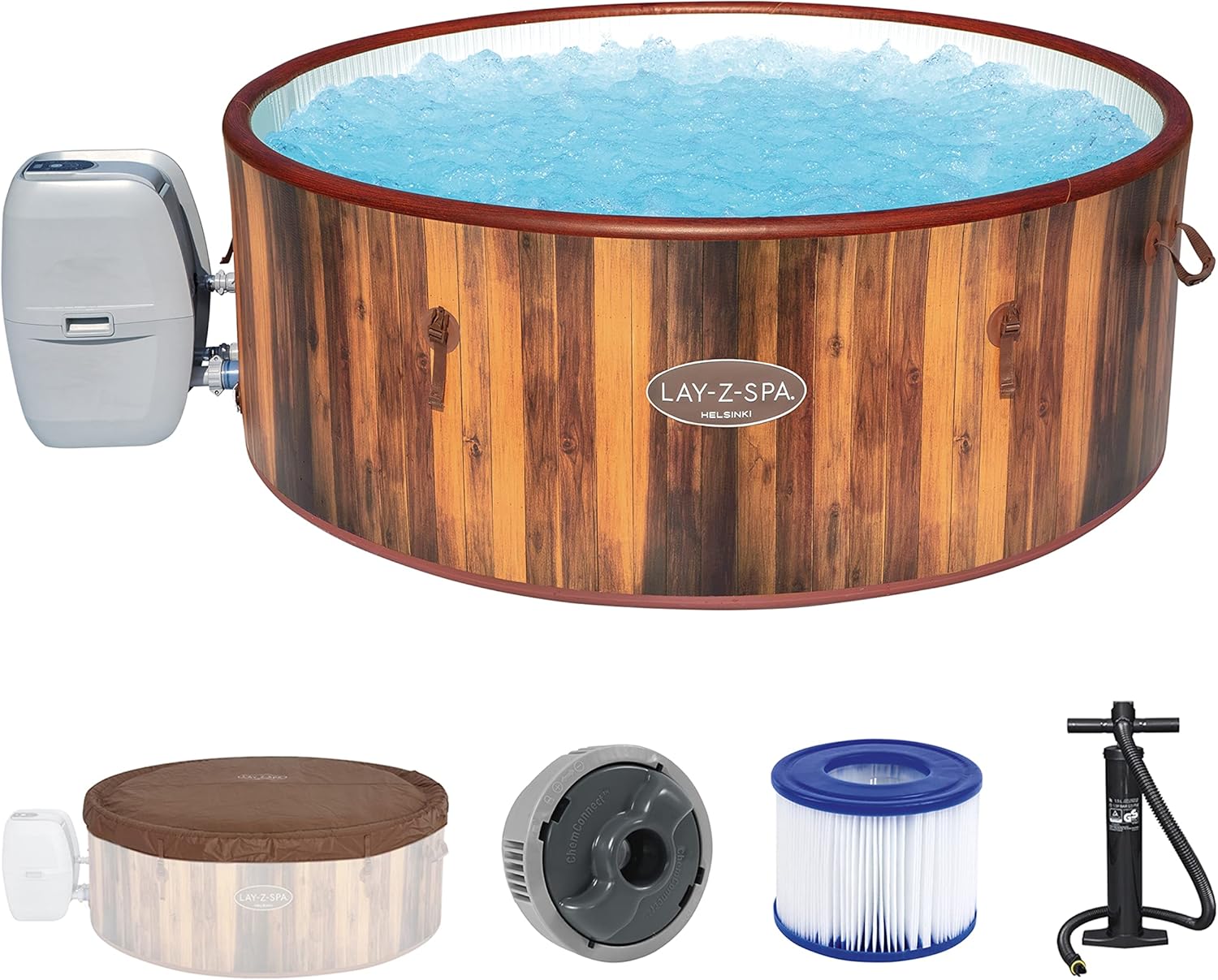 2026 Spa gonflable rond BESTWAY Lay-Z-Spa® Miami Airjet™ 2 - 4 personnes
