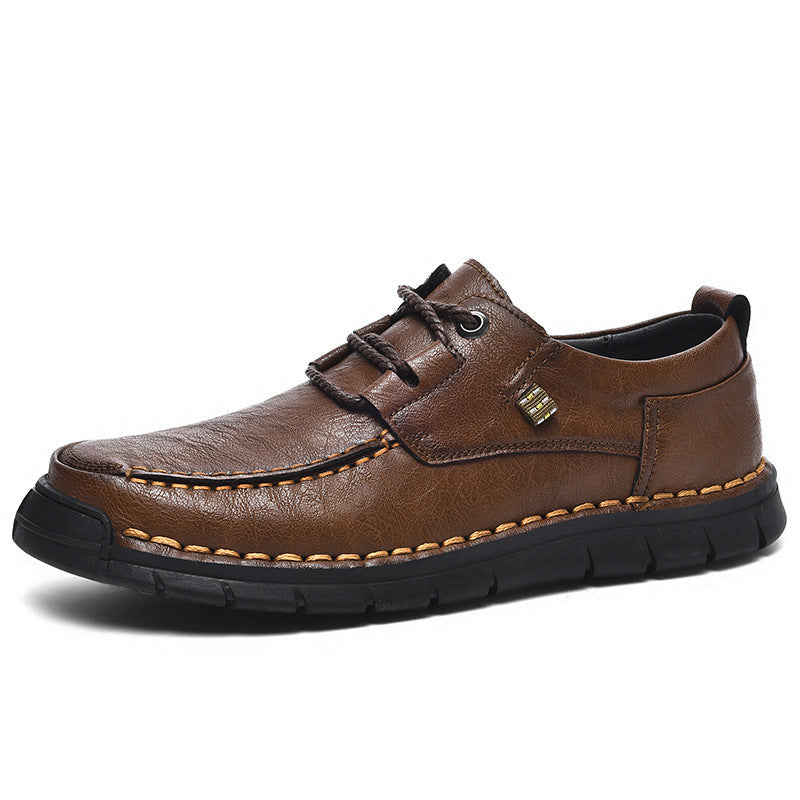Chaussures confortable en cuir souple décontracté pour homme