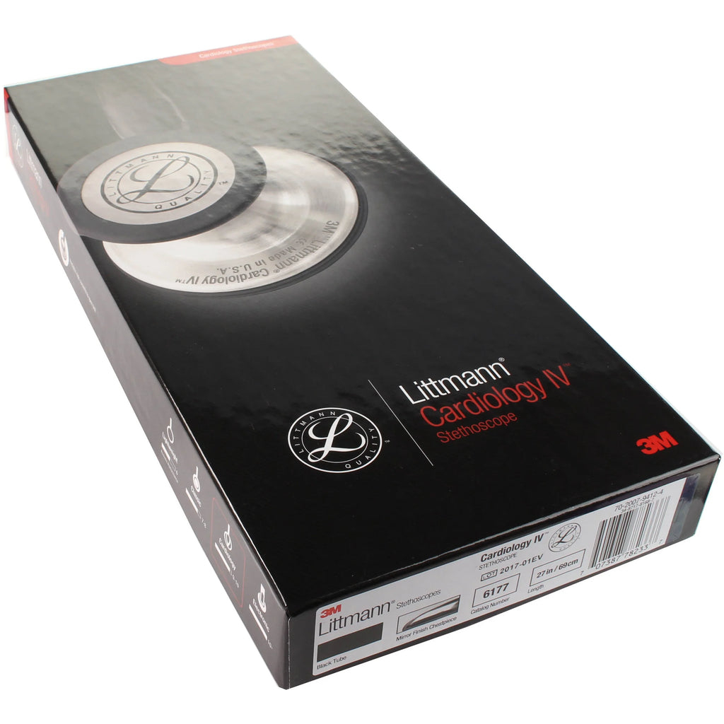 2026 2025 Stéthoscope Diagnostique Littmann Cardiology IV – Noir avec Finition Miroir – Édition Spéciale