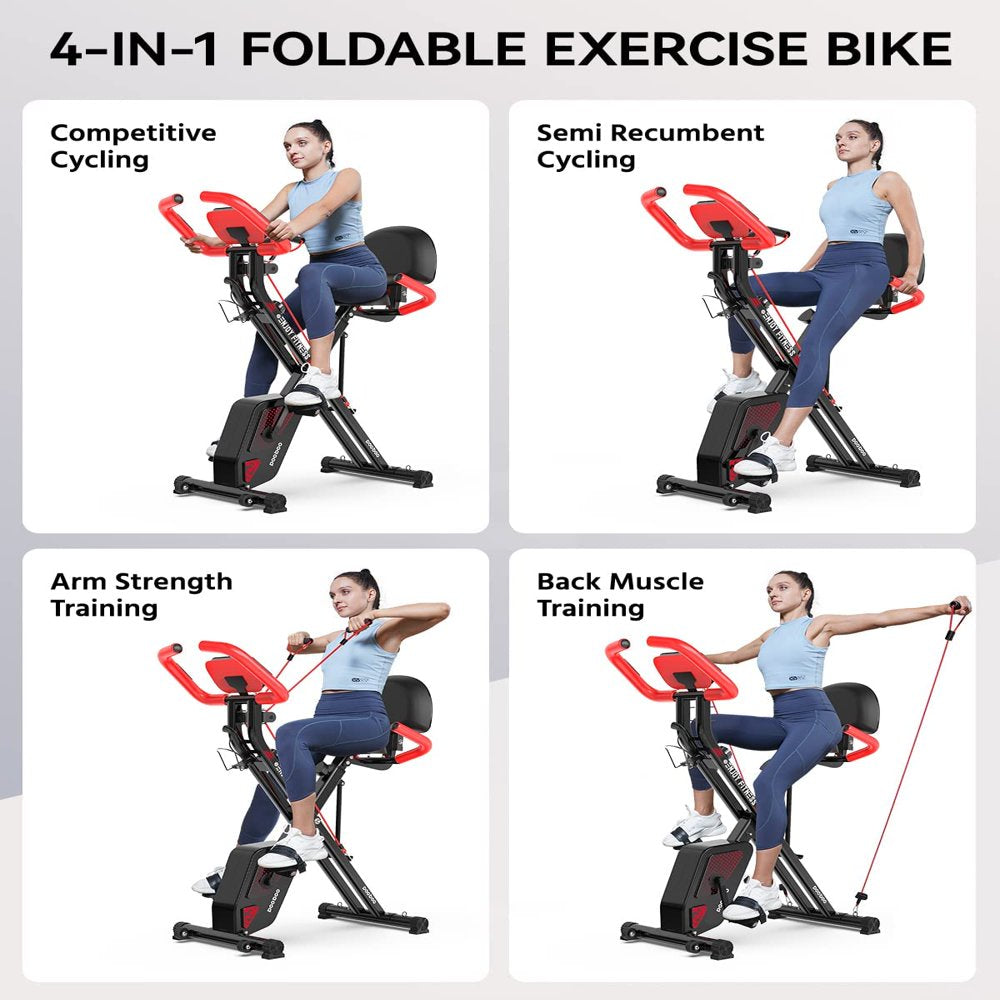 2026 Pooboo 3 In 1 Faltbare Heimtrainer Indoor Cycling Bike Workout 300Lb