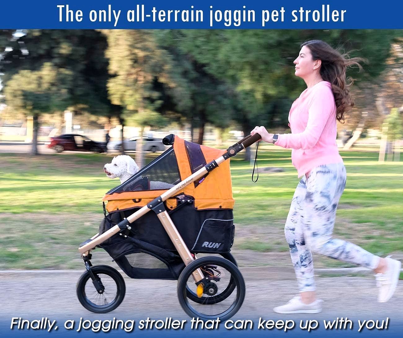 2026 Buggy de jogging sportif pour animaux avec roues en caoutchouc confort