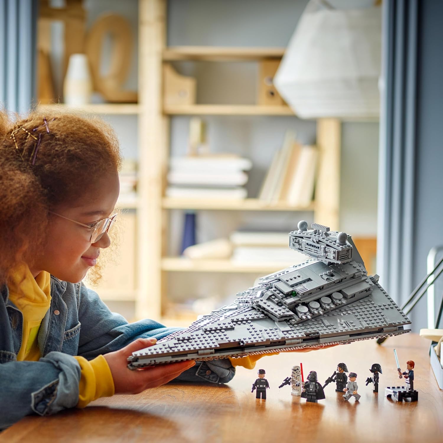 2026 2025 LEGO Star Wars Ensemble de Construction Destroyer Impérial - Construire & Exposer pour Garçons et Filles, À partir de 10 ans - Cadeau d’Anniversaire - Star Wars Darth Vader & 6 Figurines - 75394