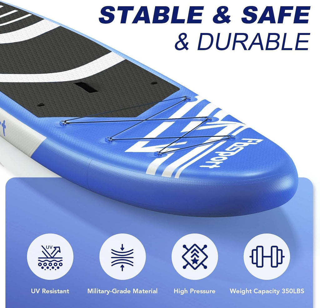 2026 Premium-Stand-Up-Paddle-Board, Yoga-Board mit strapazierfähigem SUP-Zubehör und Tragetasche | Breiter Stand, Surf-Kontrolle, rutschfestes Deck, Leine, Paddel und Pumpe für Jugendliche und Erwachsene