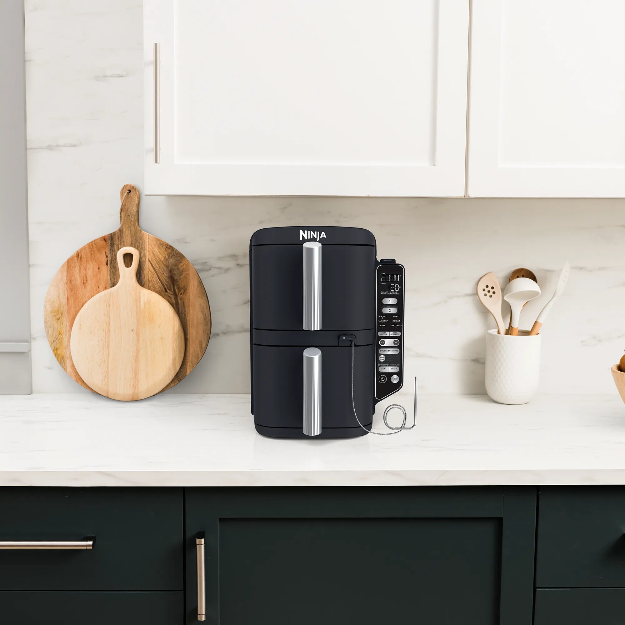 2026 Ninja DoubleStack XXXL Smart 9,5 l Heißluftfritteuse mit 2 Schubladen