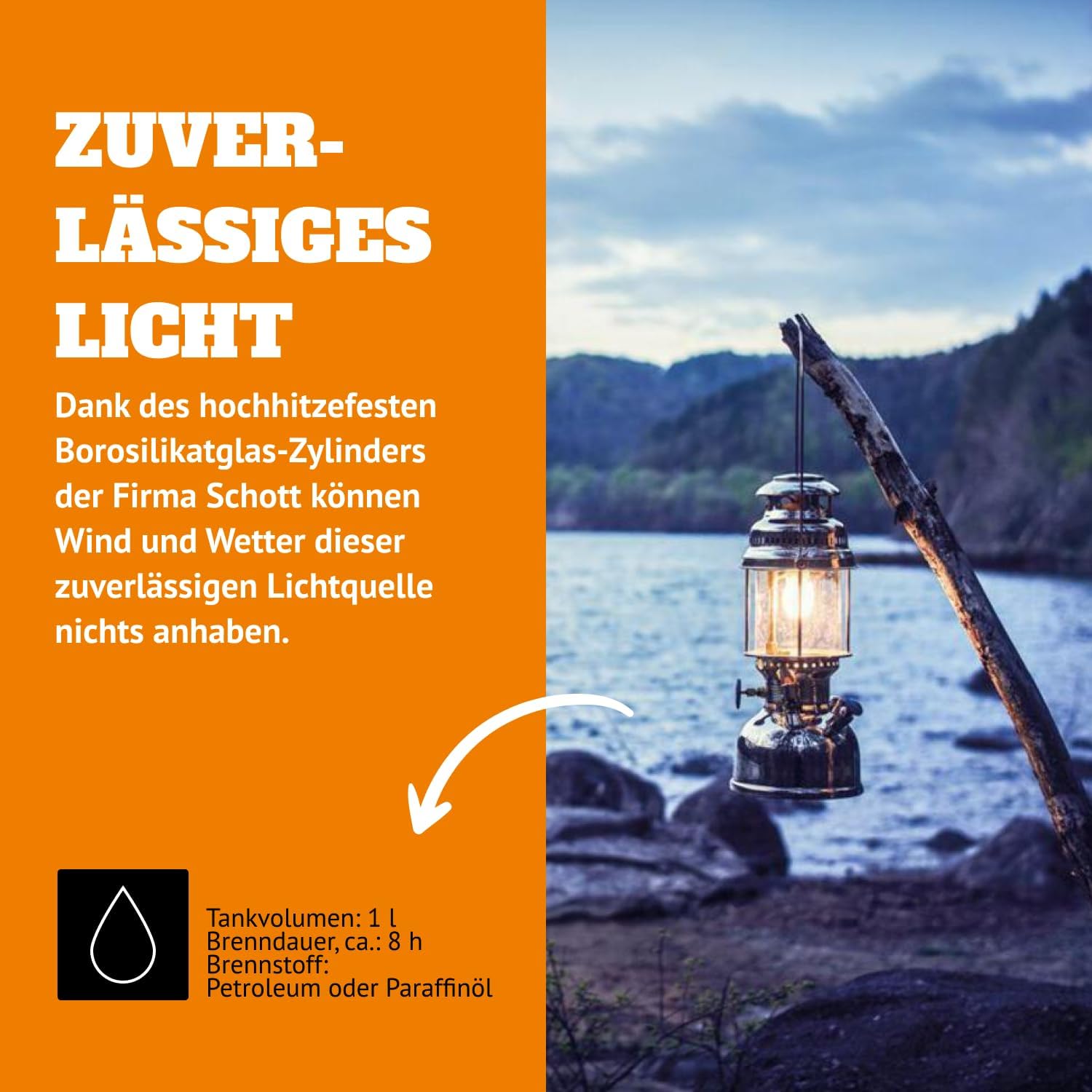 2026 HK500 Drucklaterne, 500 Kerzenstärke mit 1 Quart Kerosintank für Zuhause, Camping oder als Notbeleuchtung, handmontierte 400-Watt-Hochdrucklampe, poliertes Messing