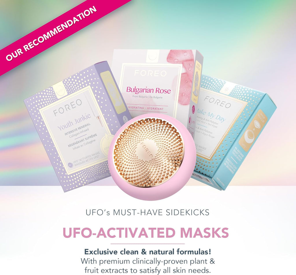 2026 2025 FOREO UFO 3 – Masque Visage Intelligent 5-en-1 avec LED, Thermothérapie, Cryothérapie et Massage T-Sonic – Édition Limitée Anti-Âge