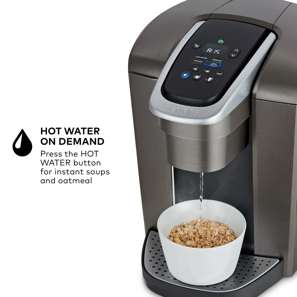 2026 2025 Keurig K-Elite – Machine à Café à Dosettes K-Cup à Portion Unique, Finition Brossée Slate, Programmable pour Café Chaud et Glacé