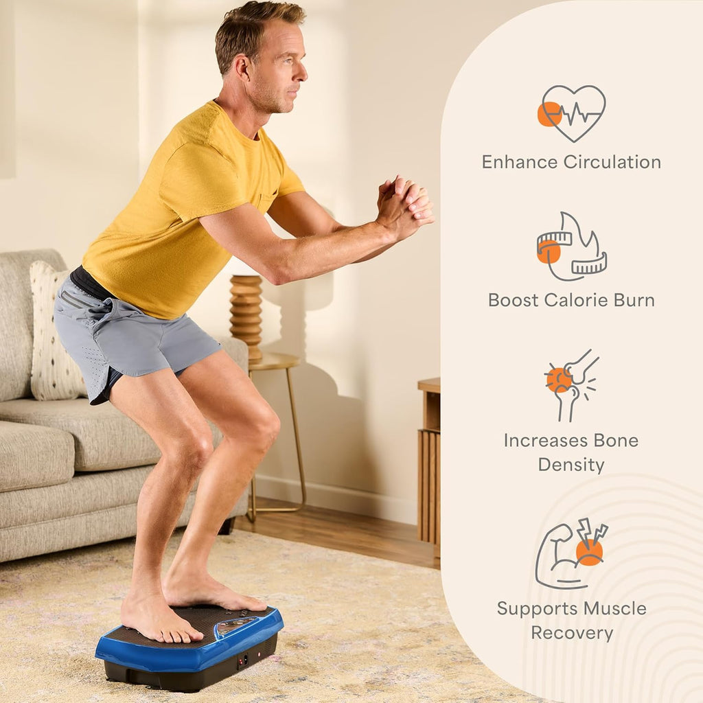 2026 2025 Lifepro Plateforme Vibrante d’Exercice avec Points d’Acupuncture Magnétiques - Plateforme Vibrante pour Tout le Corps pour Débutants et Récupération - Massage Drainage Lymphatique pour Tonification Musculaire et Fitness Général