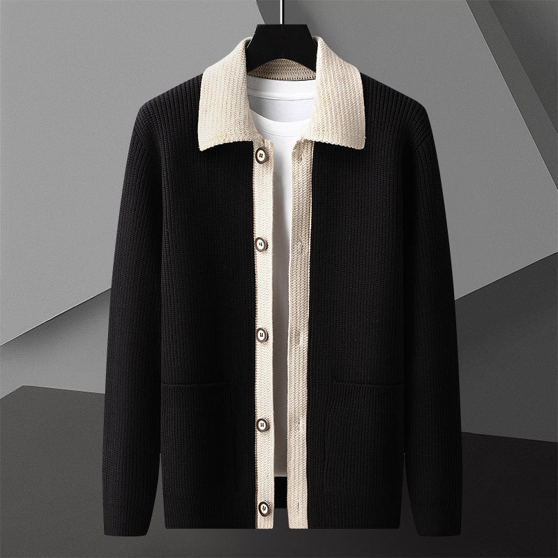 Pull tissé intemporel confort classique style classique chic pour homme