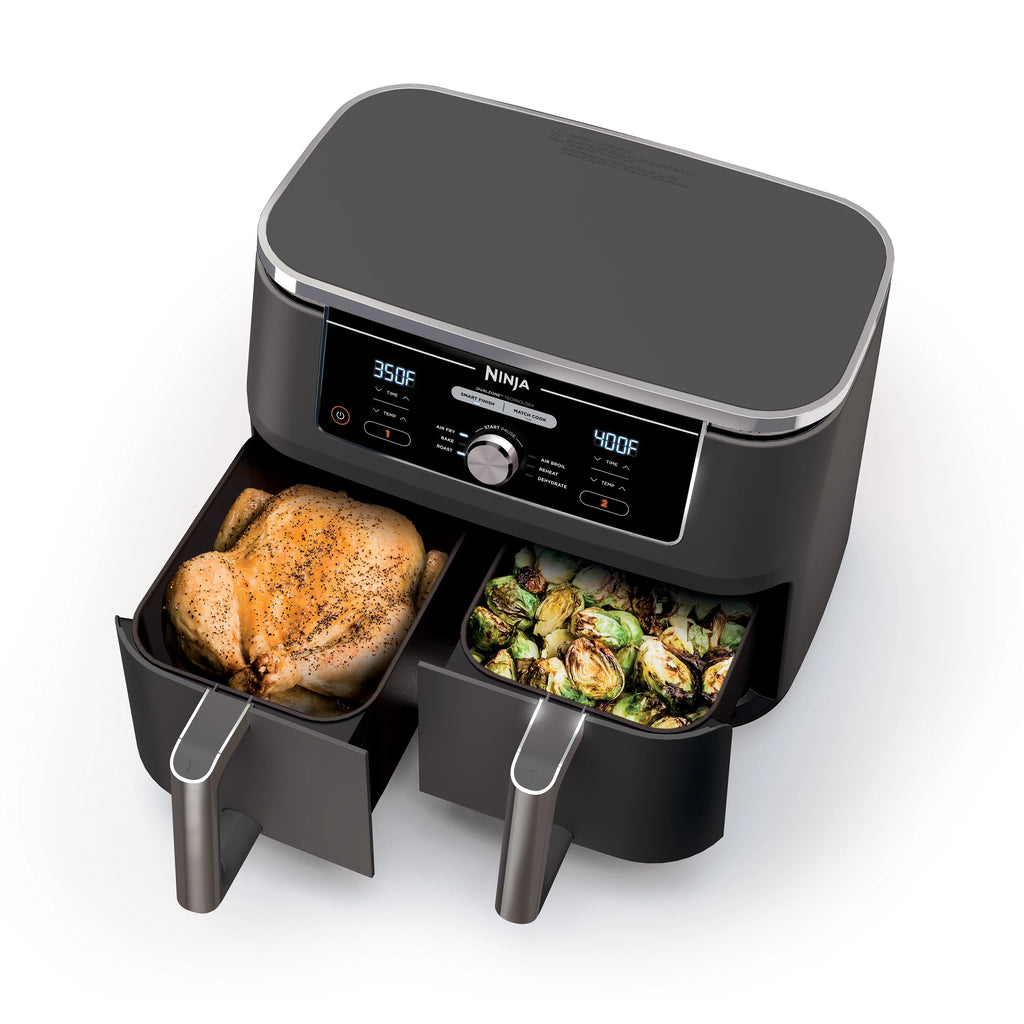 2026 2025 Friteuse à air double zone Ninja Foodi avec deux paniers indépendants et 6 programmes de cuisson