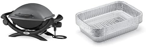 2026 2025 Weber Q1400 – Barbecue Électrique Portable, Surface 43x32 cm, Grille Fonte Émaillée, Édition Limitée