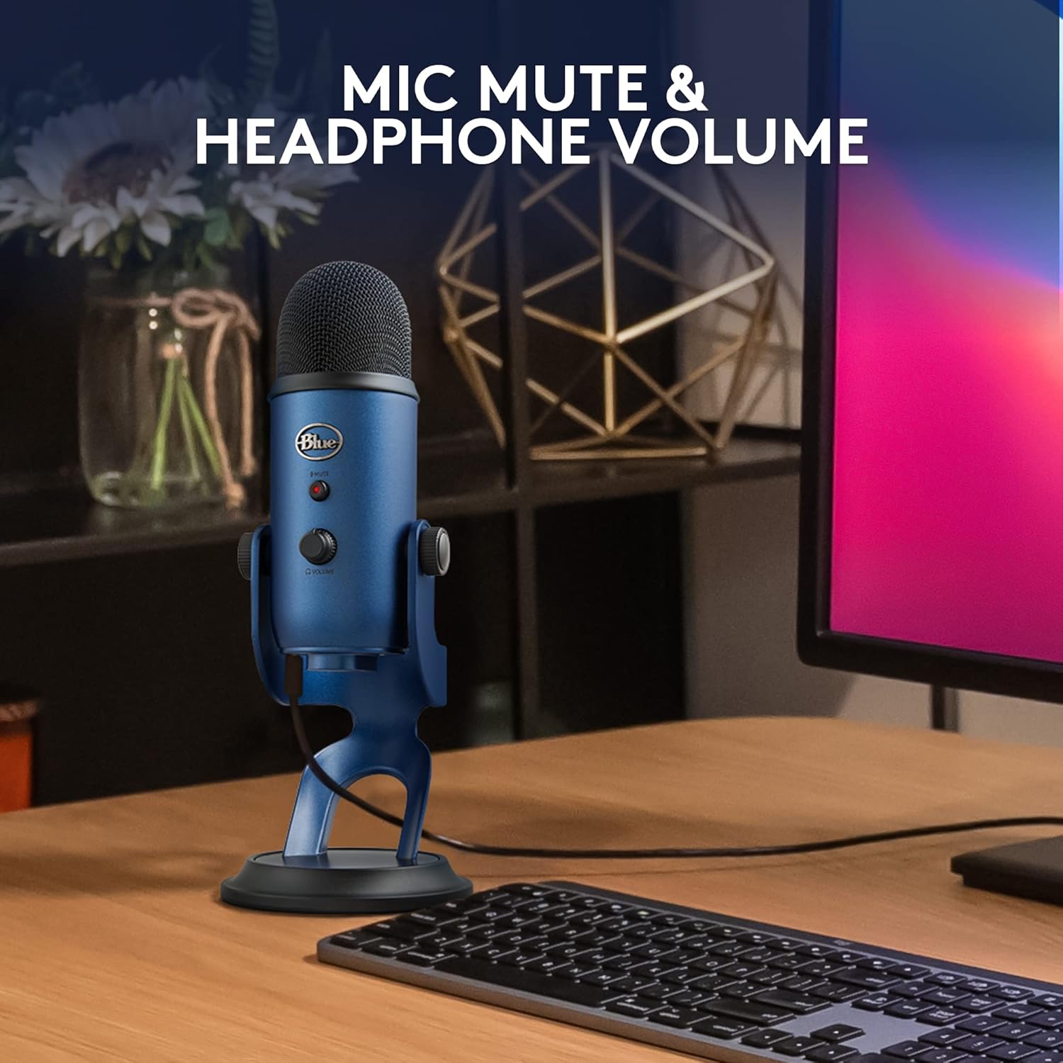 2026 2025 Logitech for Creators Microphone USB Blue Yeti (Noir)