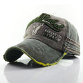 Casquette de baseball rétro en denim réglable décontracté style urbain unisexe