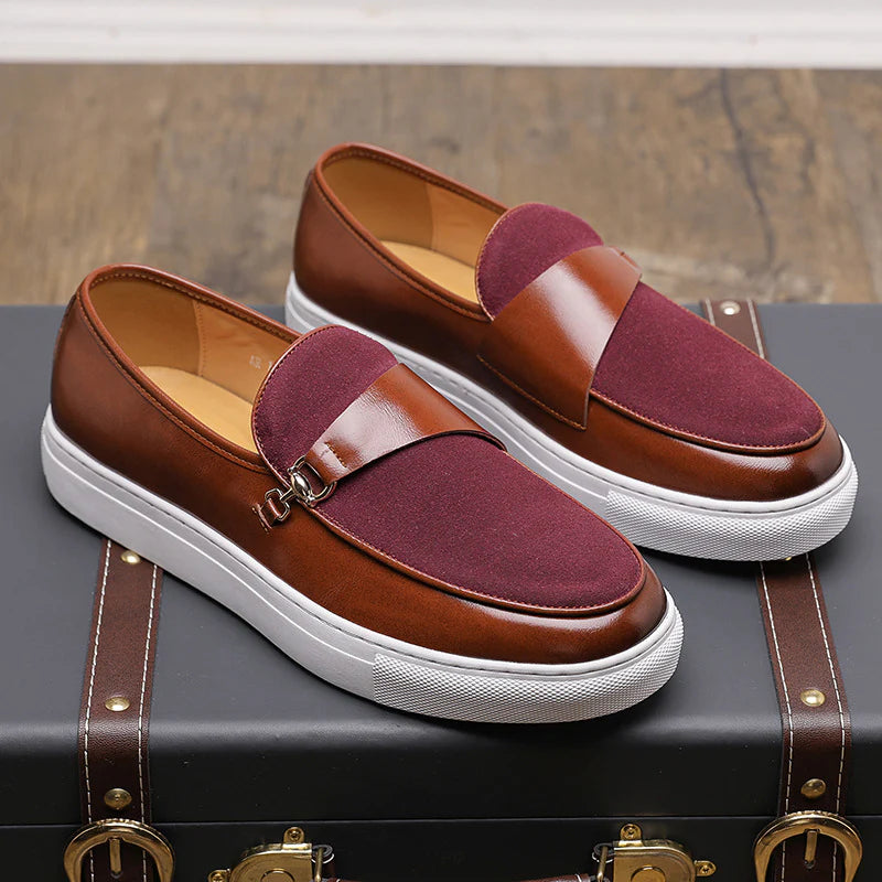 2026 Men's Business Slip-on Casual Leather Shoes Smart Office Wear