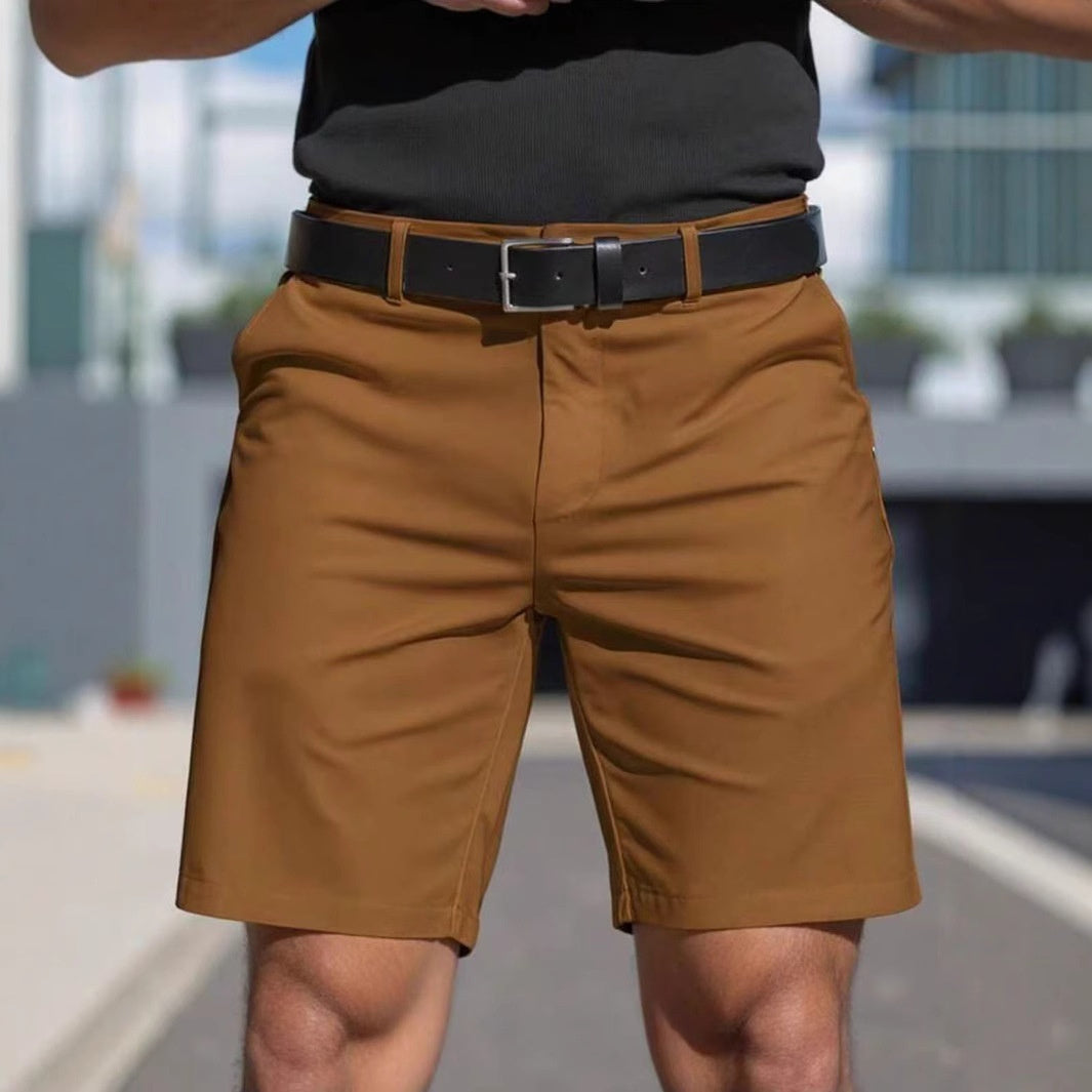Short couleur unie été professionnel sport droit coupe décontracté pour homme