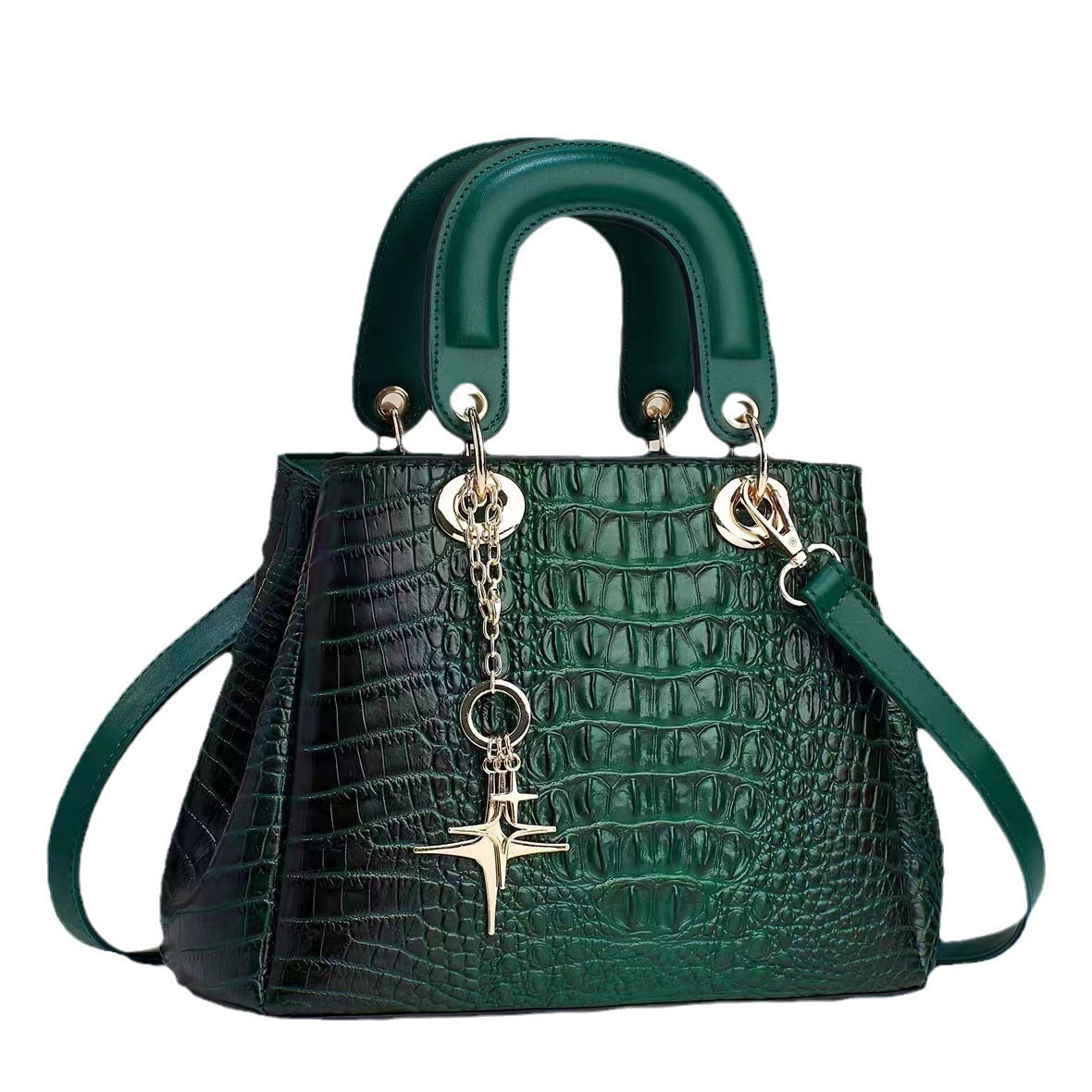 Sac besace élégant brillant PU pour femme