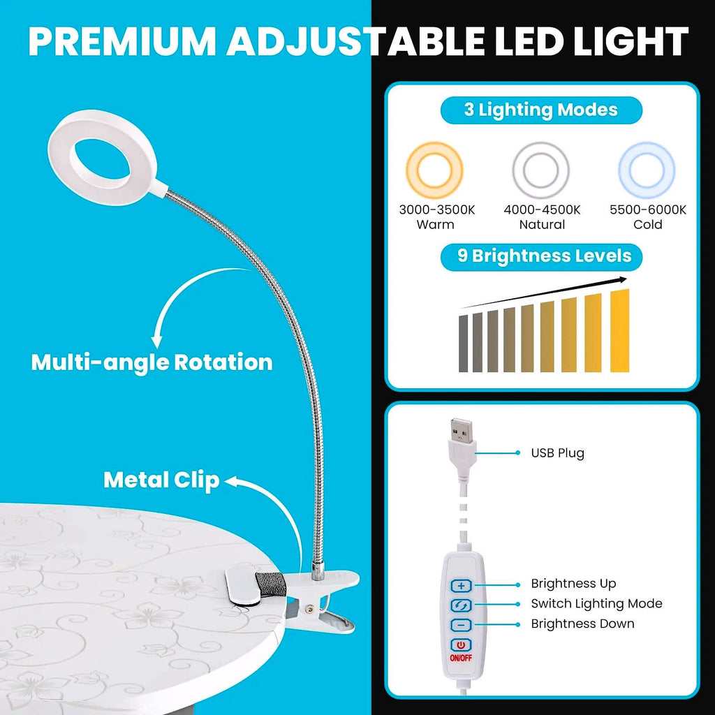 2026 Table de manucure portable LDAILY avec aspirateur électrique de poussière