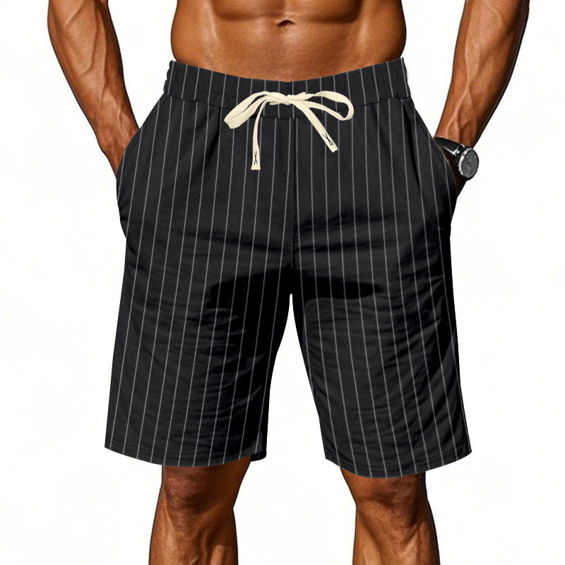 Short coupe décontractée en lin plage respirant minimaliste été pour homme