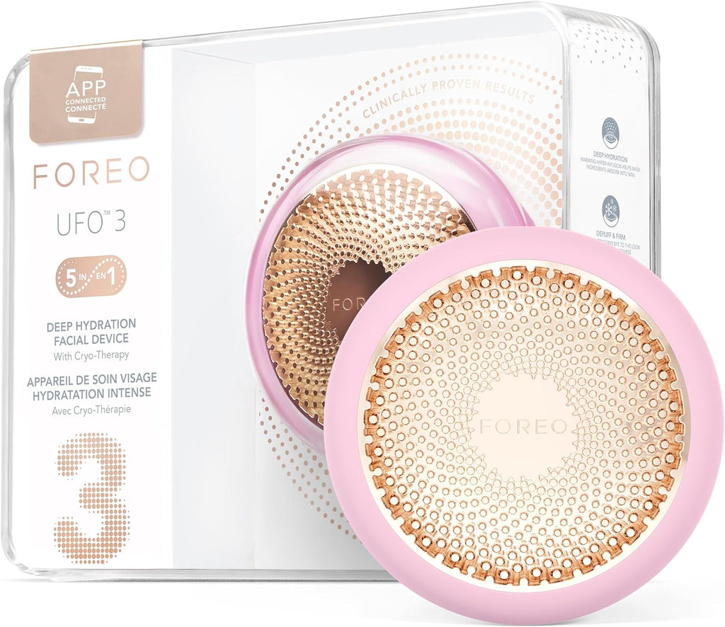 2026 2025 FOREO UFO 3 – Masque Visage Intelligent 5-en-1 avec LED, Thermothérapie, Cryothérapie et Massage T-Sonic – Édition Limitée Anti-Âge