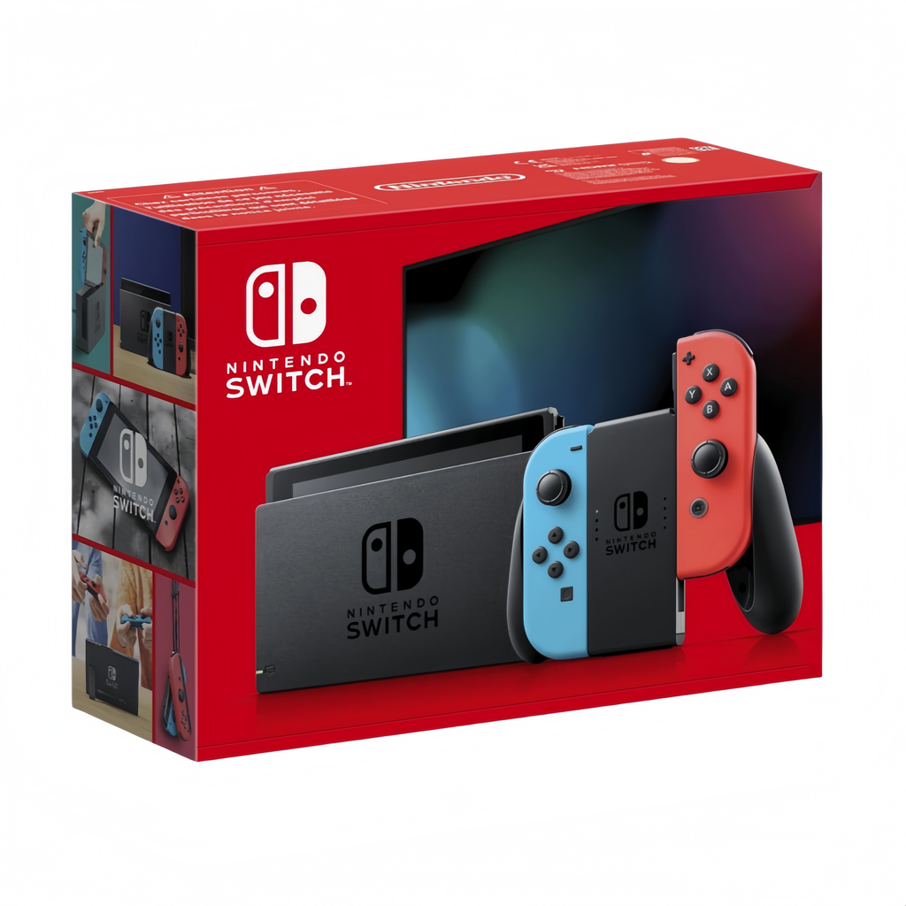 2026 2025 Nintendo Console Switch avec Joy-Con bleu néon et rouge néon