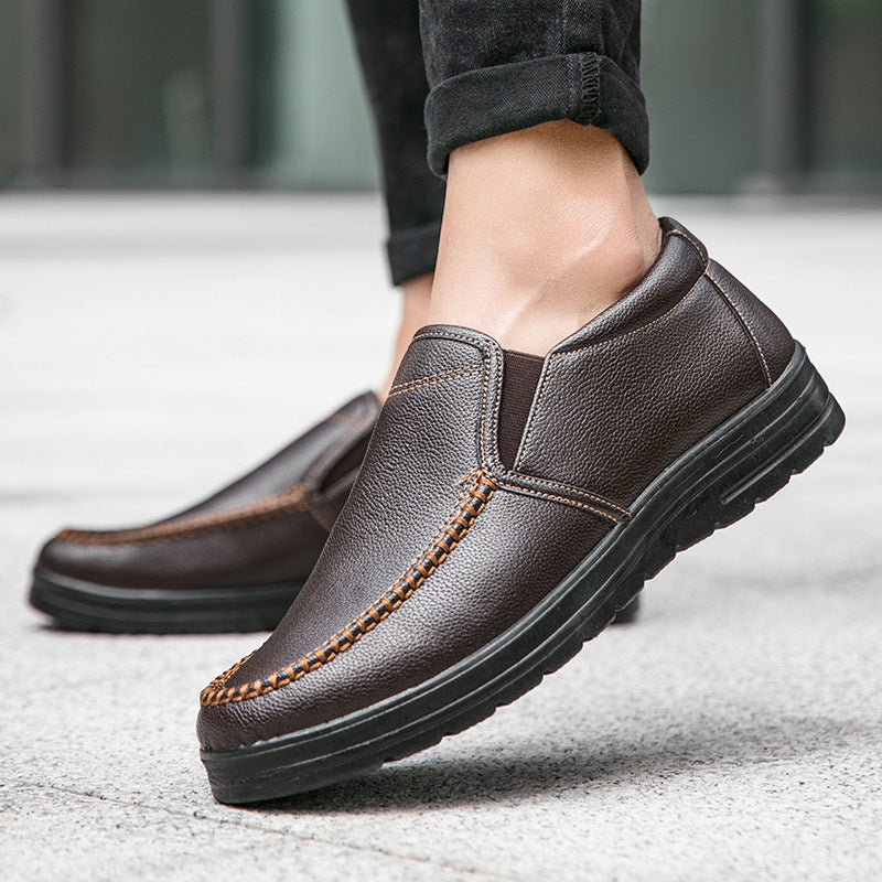 Chaussures élégant léger en cuir professionnel décontracté pour homme