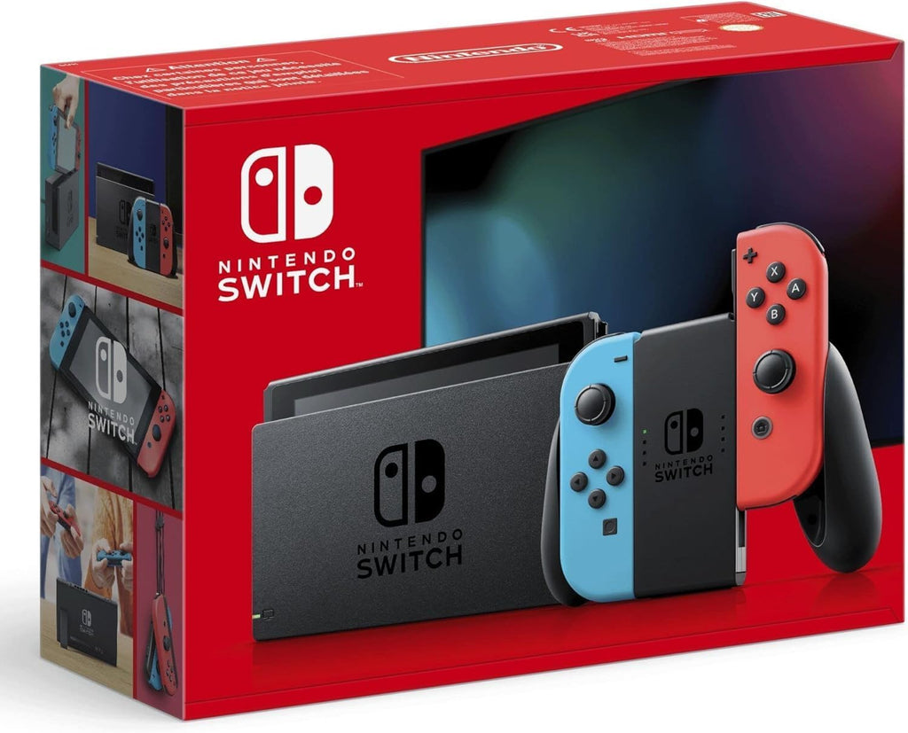 2026 2025 Nintendo Console Switch avec Joy-Con bleu néon et rouge néon